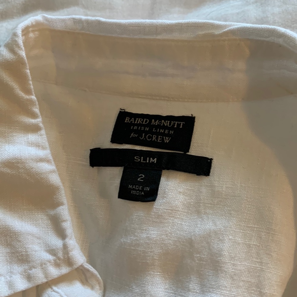 BAIRD McNUTT J CREW Irish Linen button down **MOVING SALE** ^ Ship Mon/WED only^